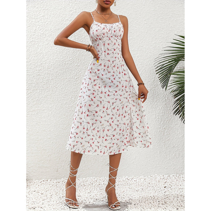 Yinthe - Elegante Lange Jurk met Speelse Polka Dots