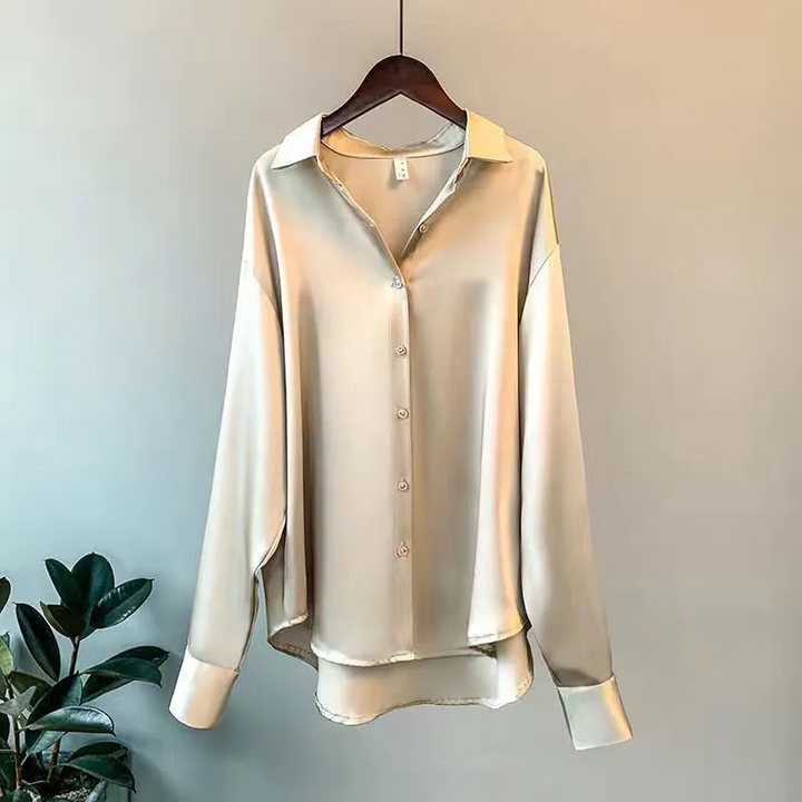 Elegante polo da donna a maniche lunghe - eleganza e comfort per tutti i giorni