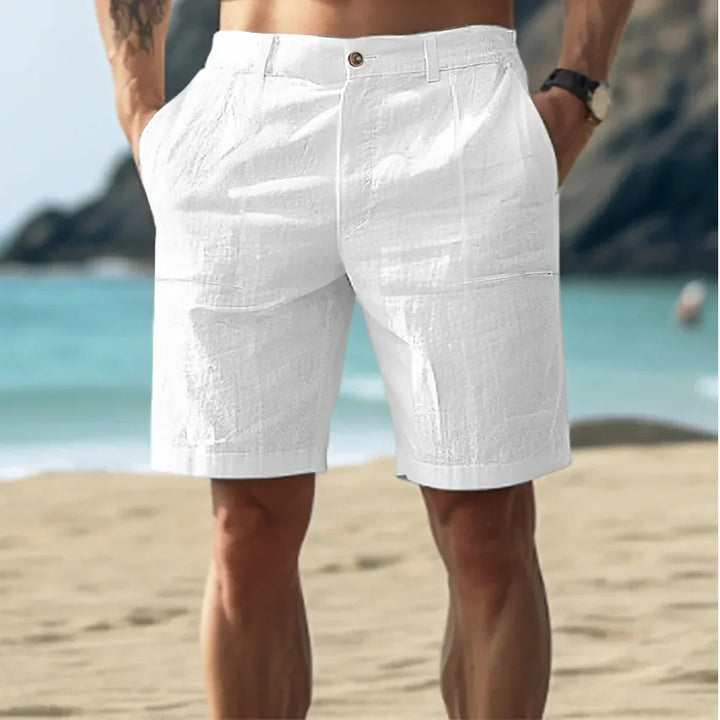 Eleganti pantaloncini da uomo in lino - Comfort e freschezza per le calde giornate estive