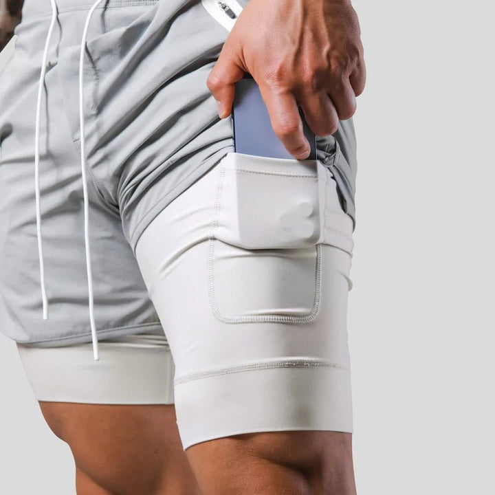 Versatili pantaloncini da uomo 2 in 1 per lo sport e l'allenamento - massime prestazioni e comfort durante l'attività