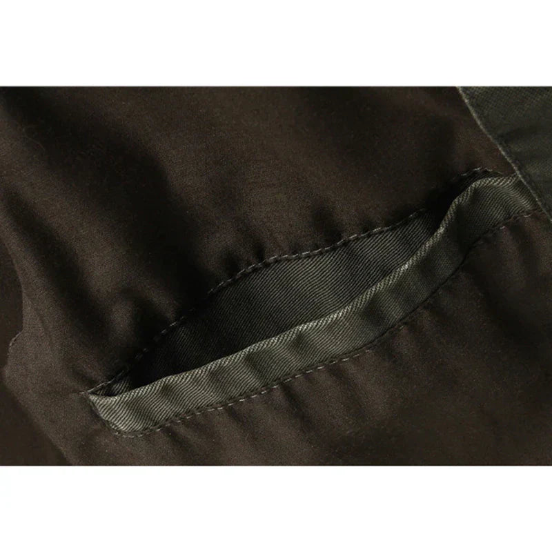 Elegante giacca da moto da uomo con maniche lunghe e moderna chiusura a zip