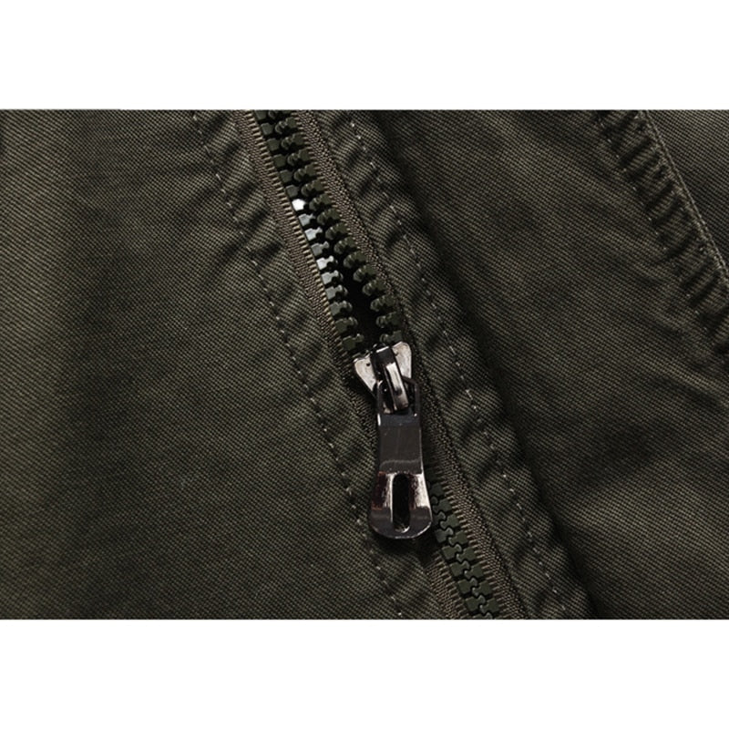 Elegante giacca da moto da uomo con maniche lunghe e moderna chiusura a zip