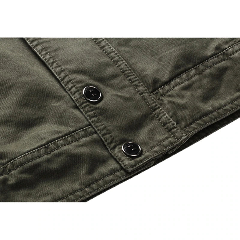 Elegante giacca da moto da uomo con maniche lunghe e moderna chiusura a zip