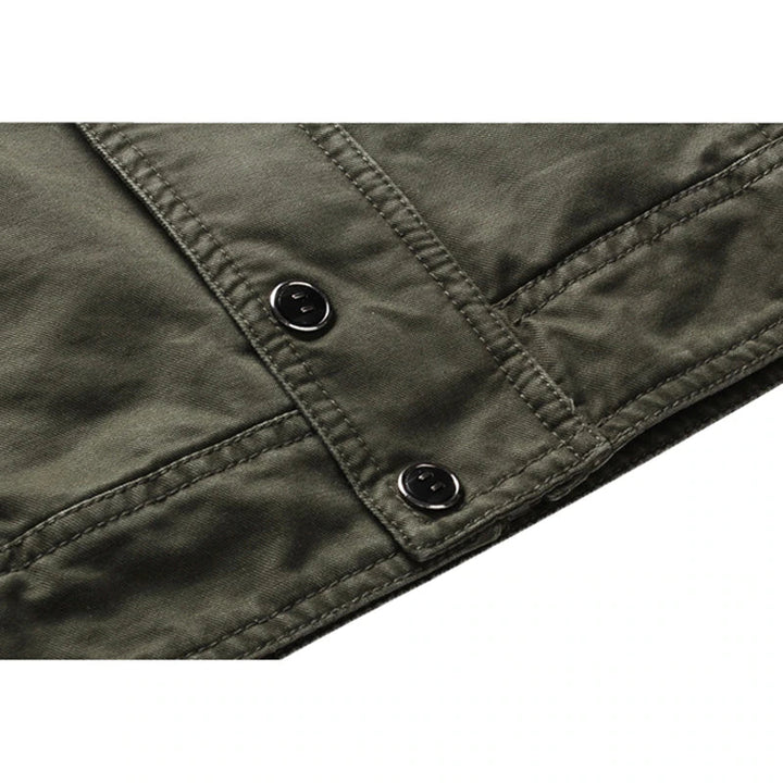Elegante giacca da moto da uomo con maniche lunghe e moderna chiusura a zip