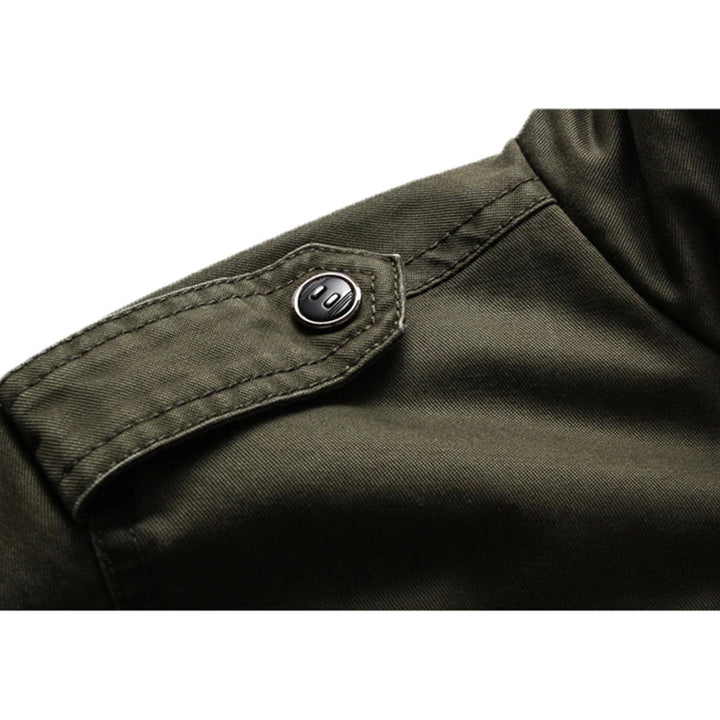 Elegante giacca da moto da uomo con maniche lunghe e moderna chiusura a zip