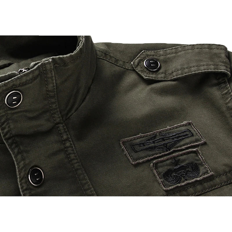 Elegante giacca da moto da uomo con maniche lunghe e moderna chiusura a zip