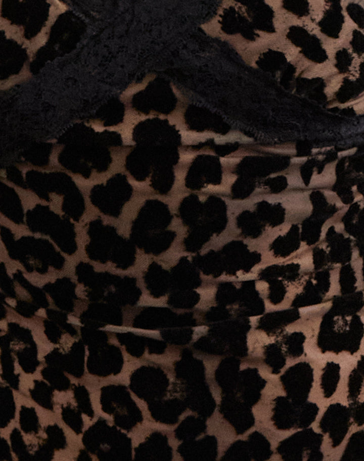 Giorgine - Verleidelijk Luipaardprint Camisole voor een Flatterende Look