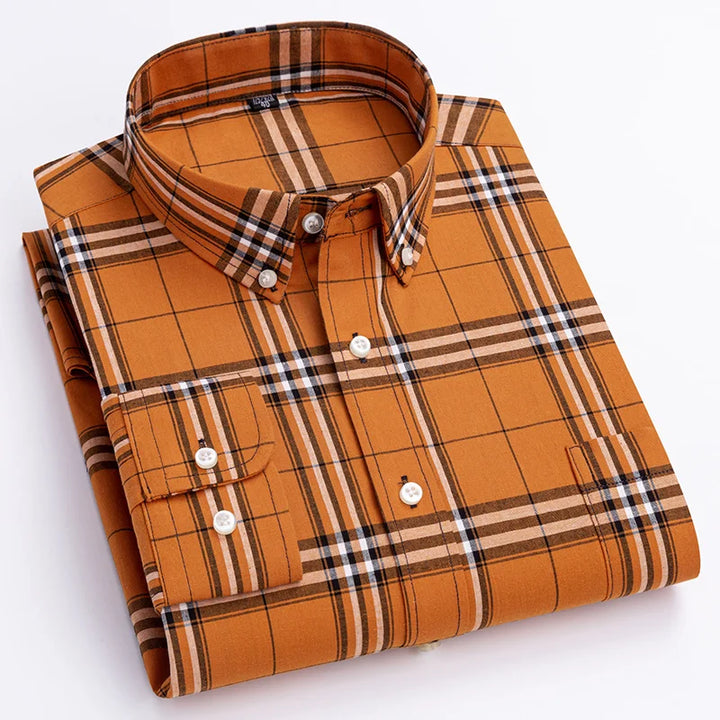 Elegante camicia a quadri da uomo, ideale per uno stile casual