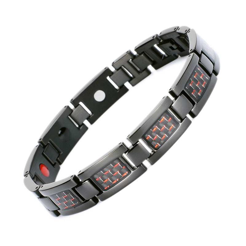Bracciale da uomo in titanio resistente ed elegante - un accessorio elegante per gli uomini che apprezzano i classici