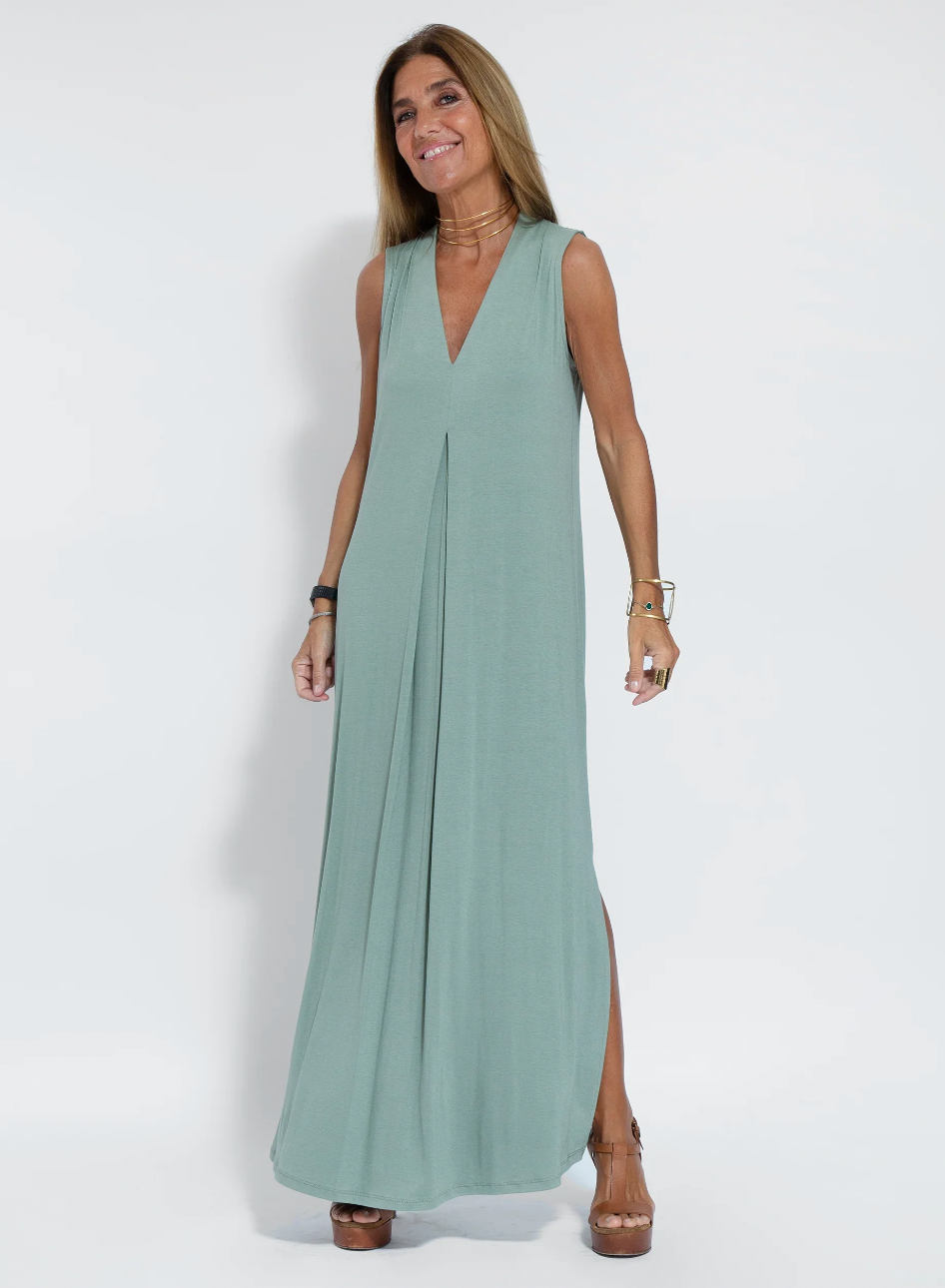 <div>Elegante Vestito Lungo con Set di Gilet Stylish di Kate</div>