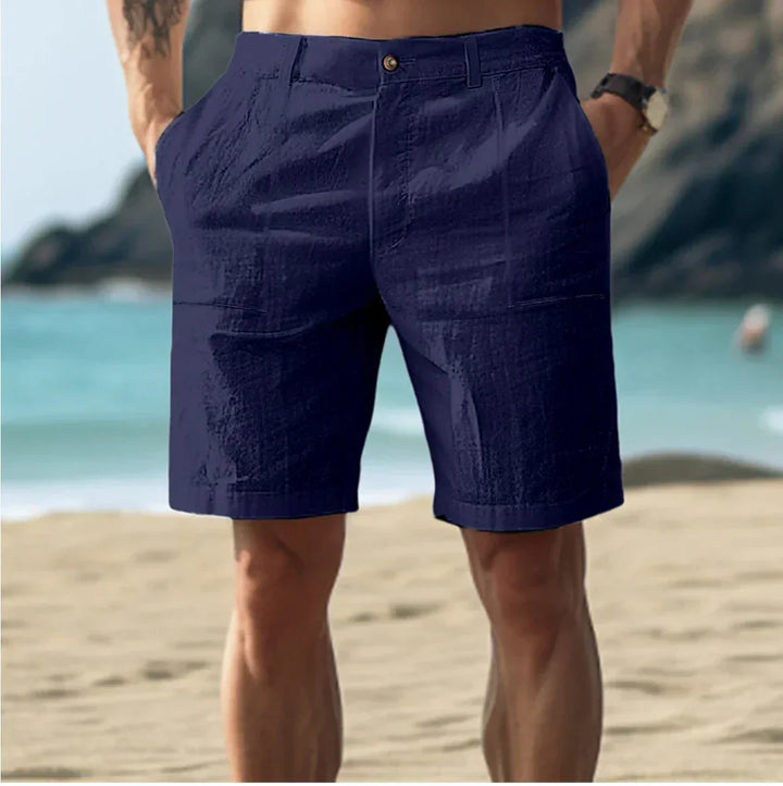 Eleganti pantaloncini da uomo in lino - Comfort e freschezza per le calde giornate estive