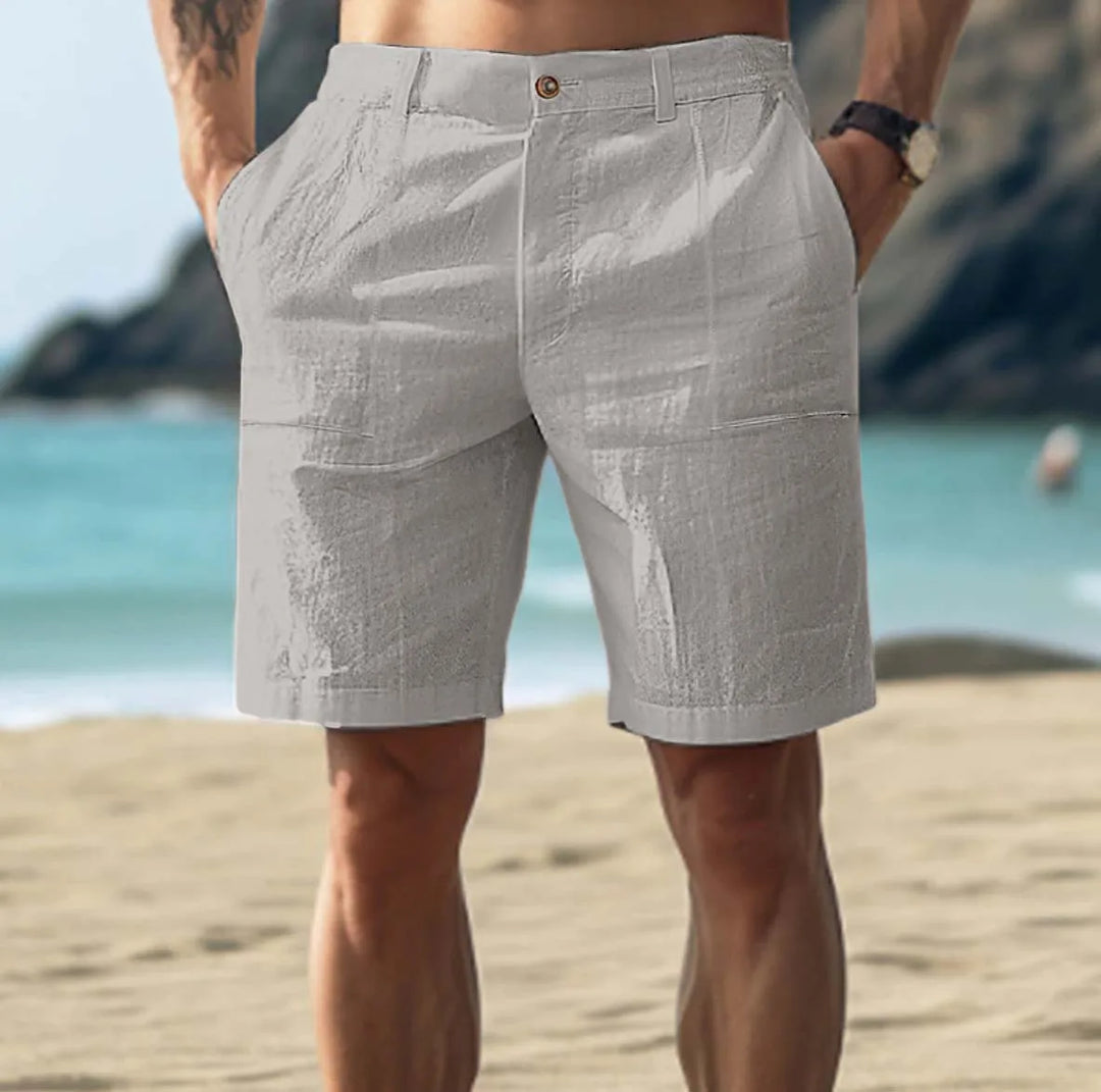 Eleganti pantaloncini da uomo in lino - Comfort e freschezza per le calde giornate estive