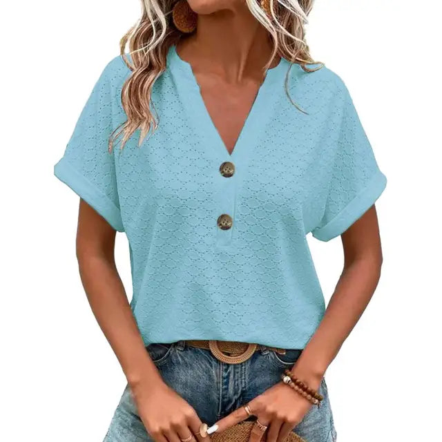 Elegante top da donna con scollatura a punta - un'aggiunta elegante e alla moda a qualsiasi guardaroba