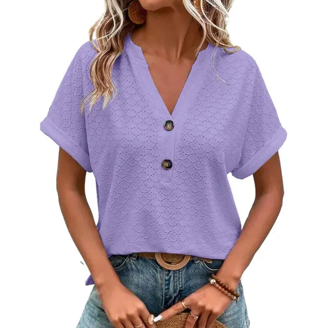 Elegante top da donna con scollatura a punta - un'aggiunta elegante e alla moda a qualsiasi guardaroba