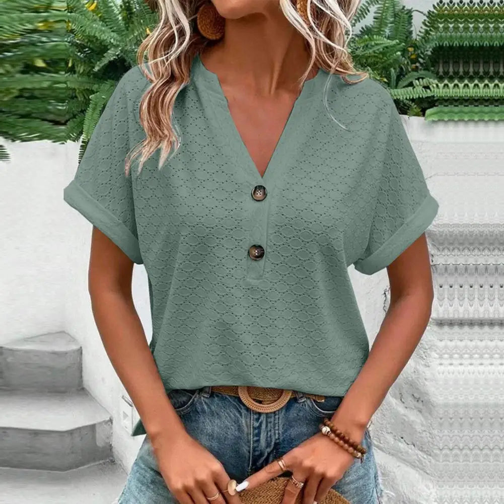Elegante top da donna con scollatura a punta - un'aggiunta elegante e alla moda a qualsiasi guardaroba