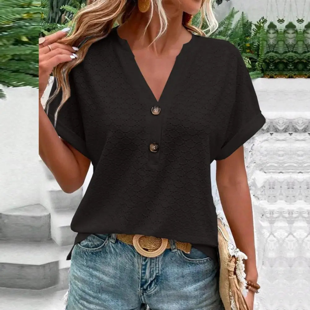 Elegante top da donna con scollatura a punta - un'aggiunta elegante e alla moda a qualsiasi guardaroba