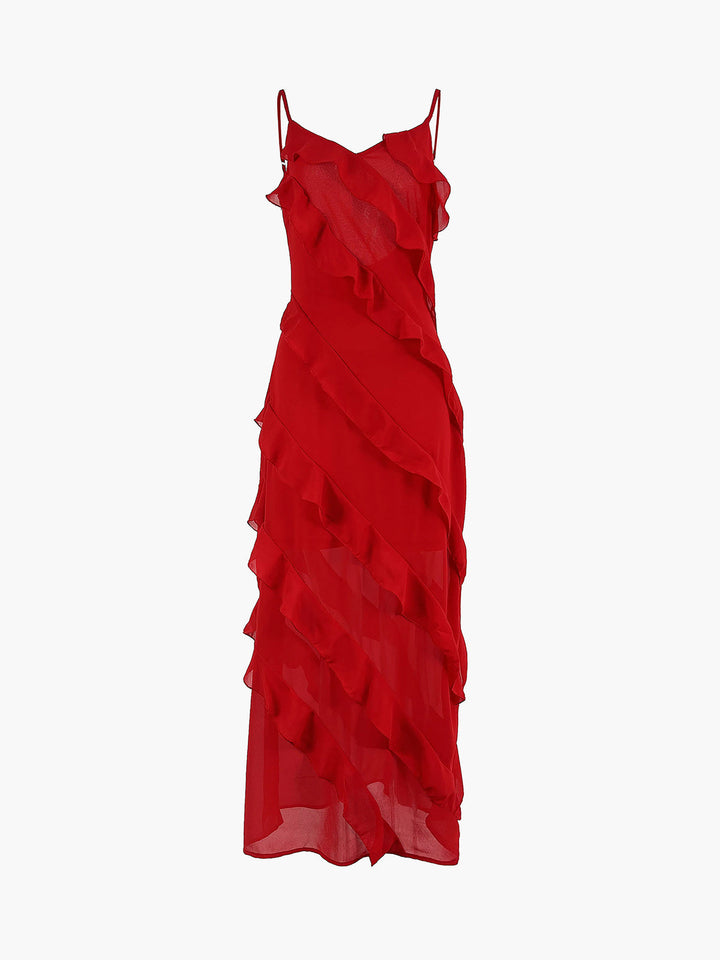 Ravenna™ - Abito sexy in chiffon con schiena scoperta e spacco