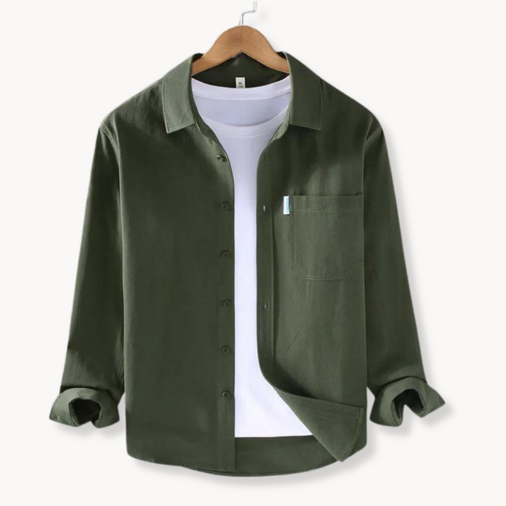 Camicia casual elegante da uomo in cotone naturale - una scelta classica ed elegante per gli uomini che apprezzano il buon gusto
