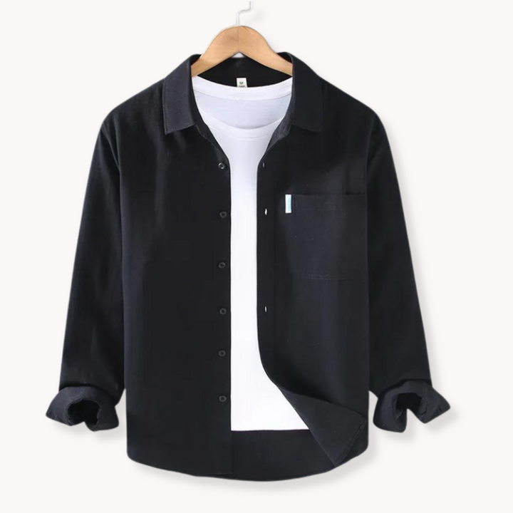 Camicia casual elegante da uomo in cotone naturale - una scelta classica ed elegante per gli uomini che apprezzano il buon gusto