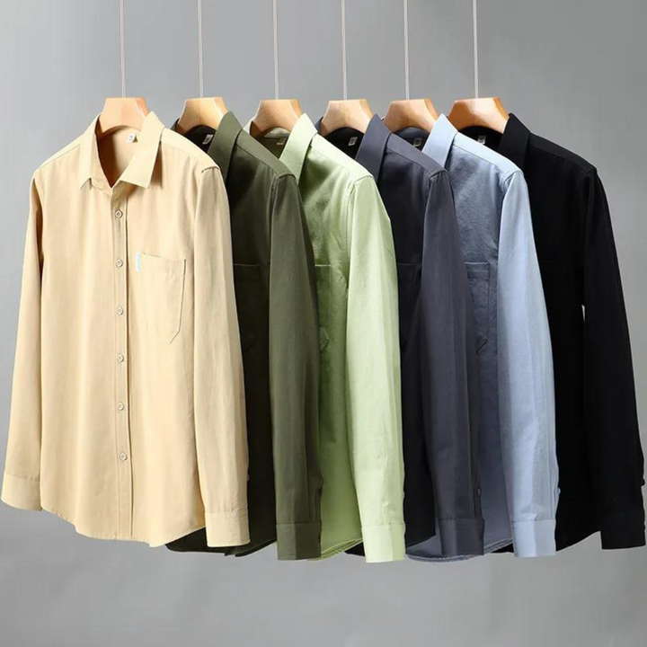 Camicia casual elegante da uomo in cotone naturale - una scelta classica ed elegante per gli uomini che apprezzano il buon gusto