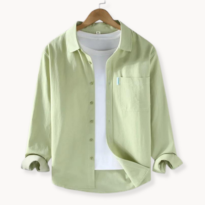 Camicia casual elegante da uomo in cotone naturale - una scelta classica ed elegante per gli uomini che apprezzano il buon gusto