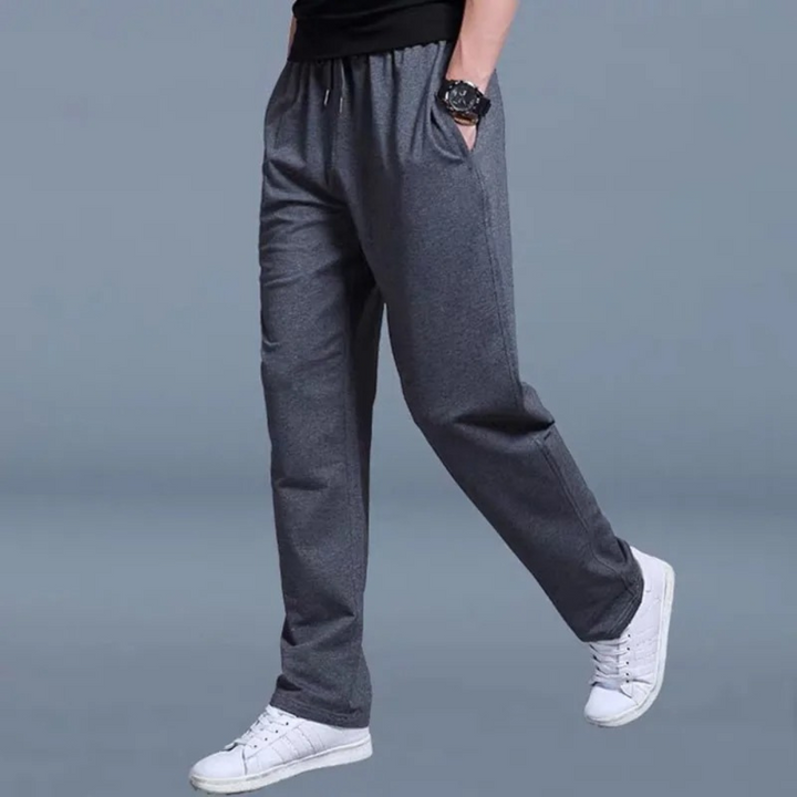Comodi pantaloni da corsa da uomo in morbido cotone con elastico in vita per una perfetta vestibilità