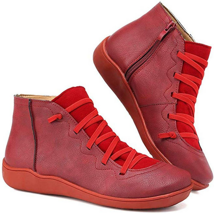 Romina™ - Stivali piatti casual in pelle