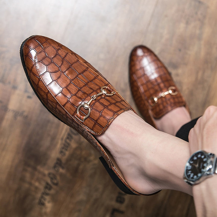 Pantofola elegante con retro aperto - LUCA