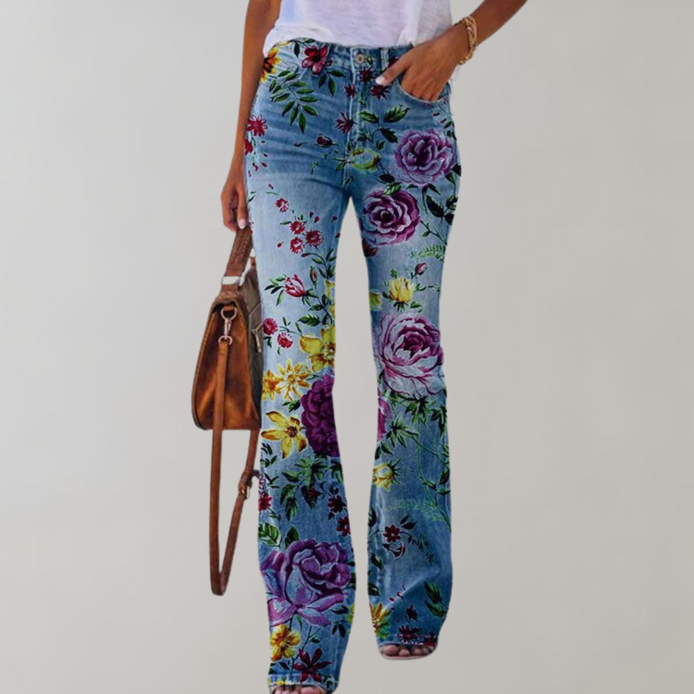 Delfina™ - Denim a Zampa Chic
