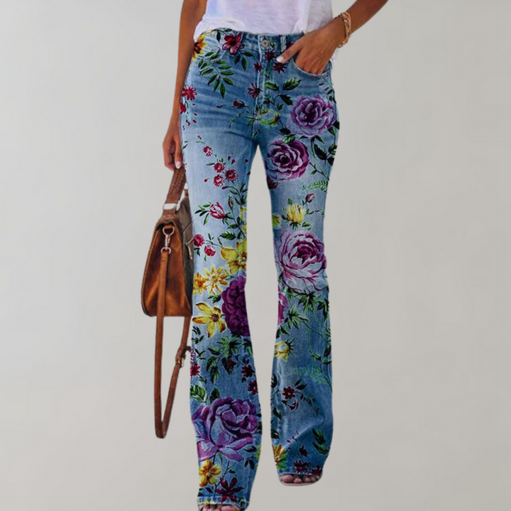 Delfina™ - Denim a Zampa Chic