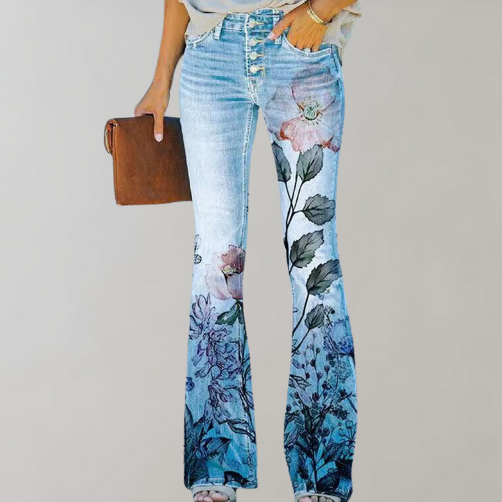 Delfina™ - Denim a Zampa Chic