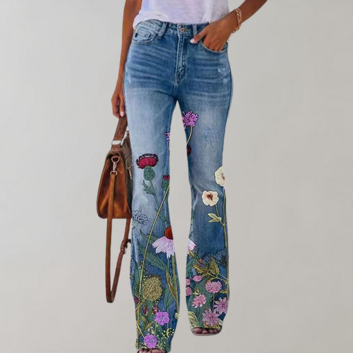 Delfina™ - Denim a Zampa Chic