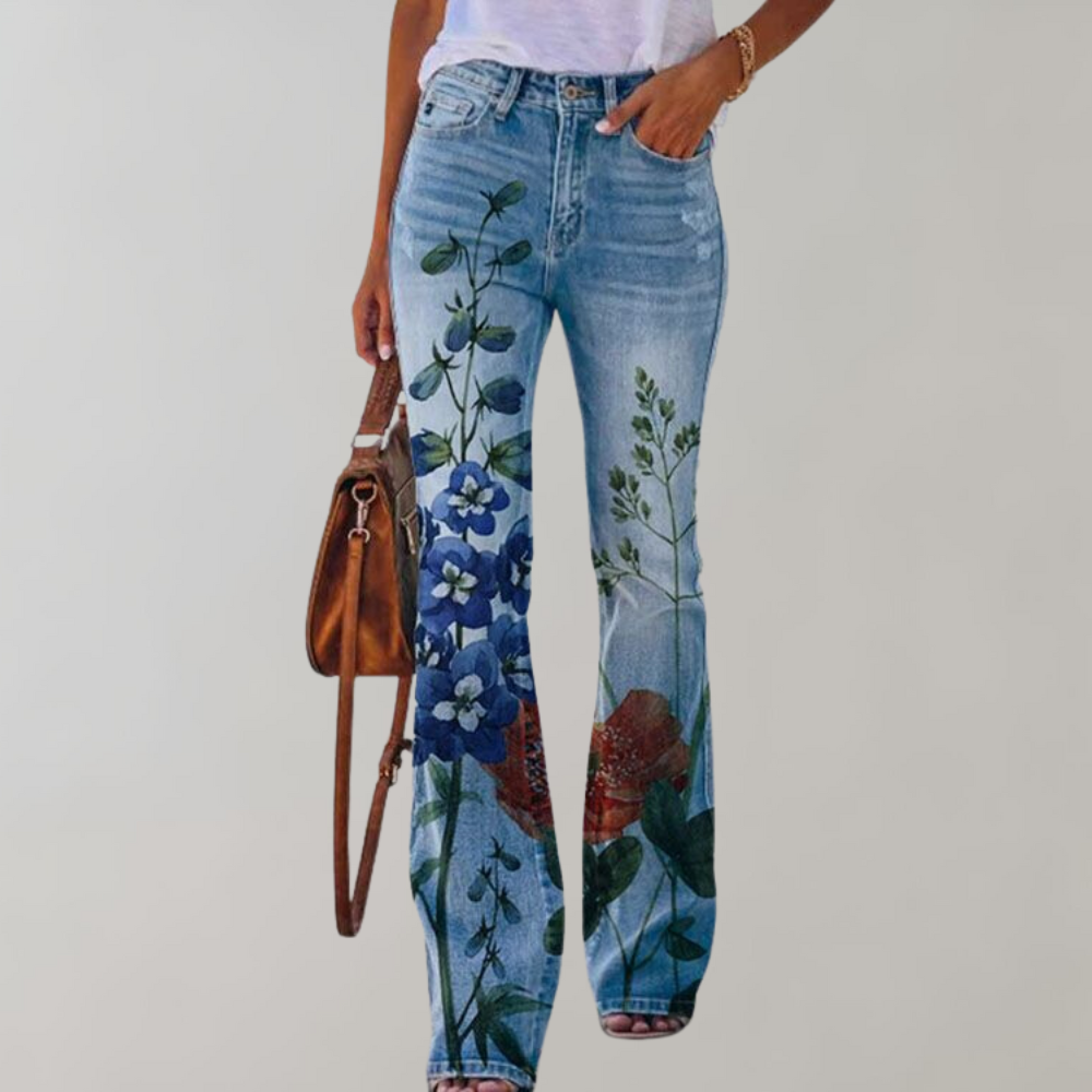 Delfina™ - Denim a Zampa Chic