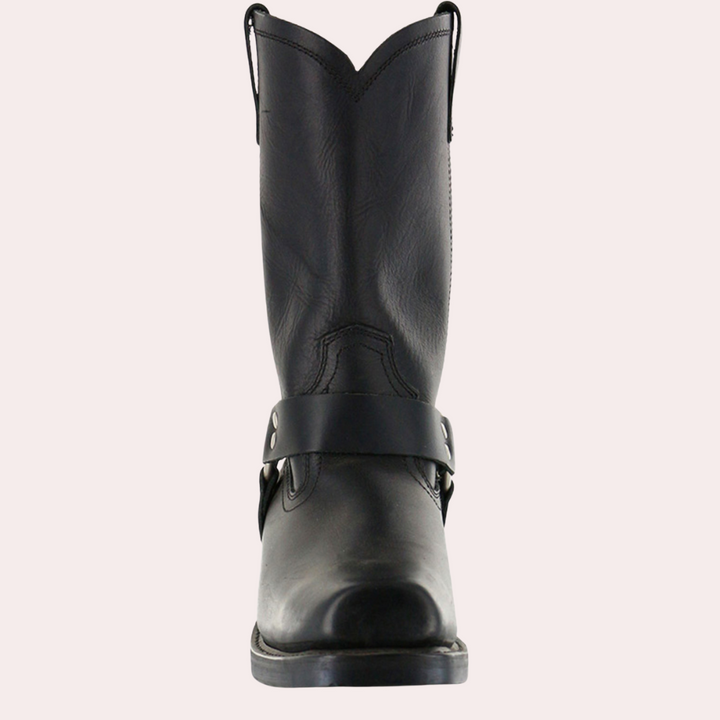 Eleganti stivali da cowboy da uomo con finiture di pregio