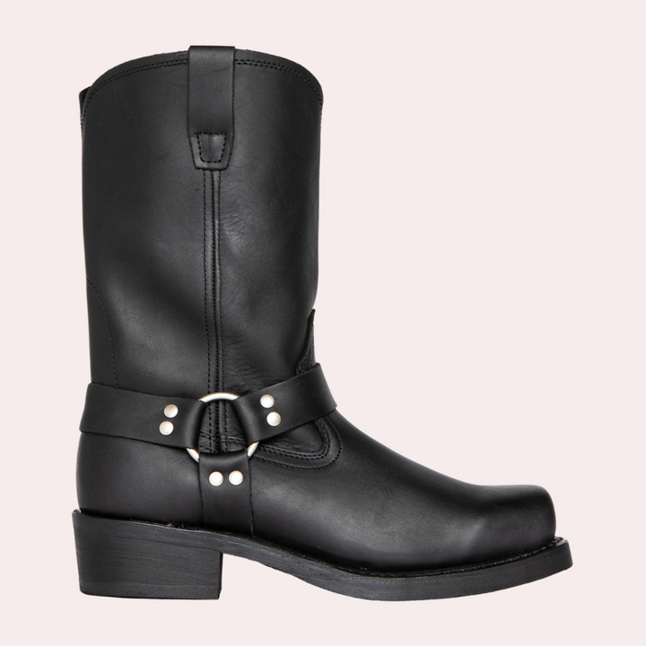 Eleganti stivali da cowboy da uomo con finiture di pregio