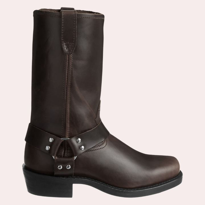 Eleganti stivali da cowboy da uomo con finiture di pregio