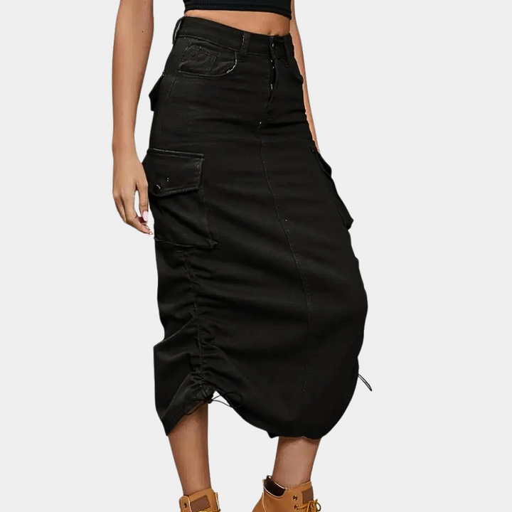 Stijlvolle Retro Dame Cargo Rok - Emma per l'eleganza e il comfort