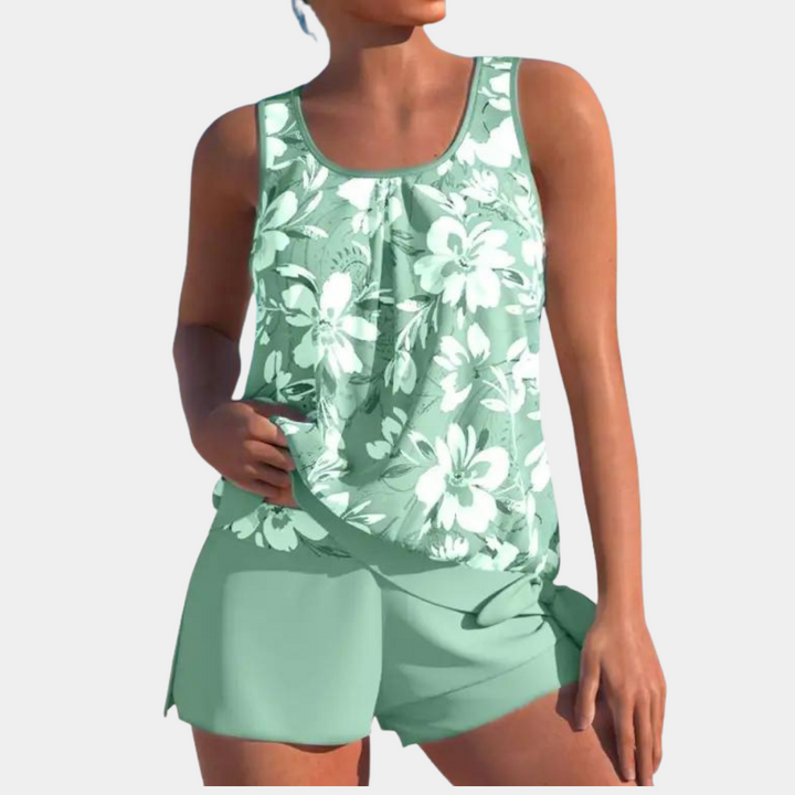 Alice | Ensemble Tankini Floral Élégant pour un Style Frais et Chic