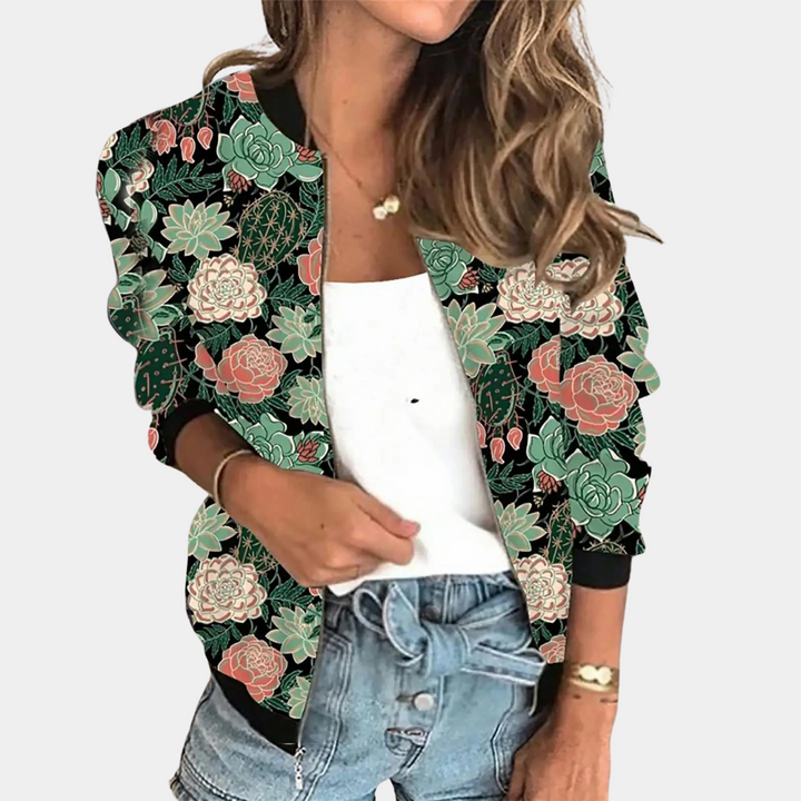 Cappotto da donna alla moda con stampa unica