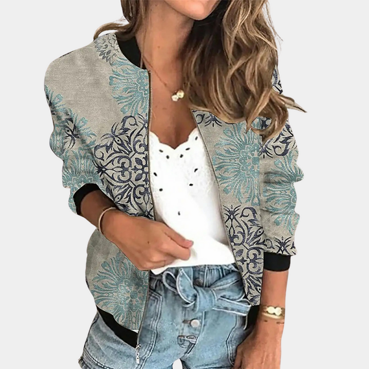 Cappotto da donna alla moda con stampa unica