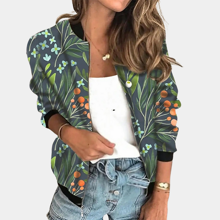 Cappotto da donna alla moda con stampa unica