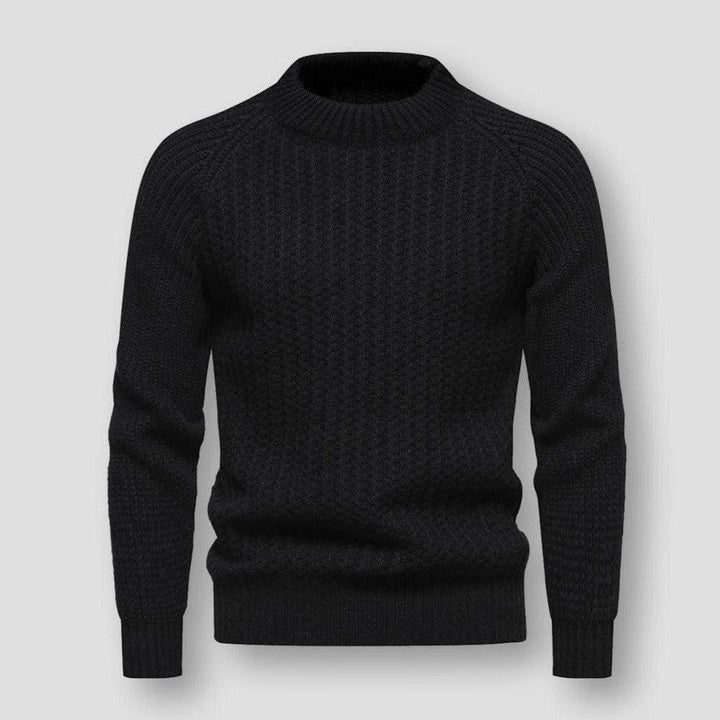 Esclusivo maglione da uomo in maglia waffle per uno stile eccezionale