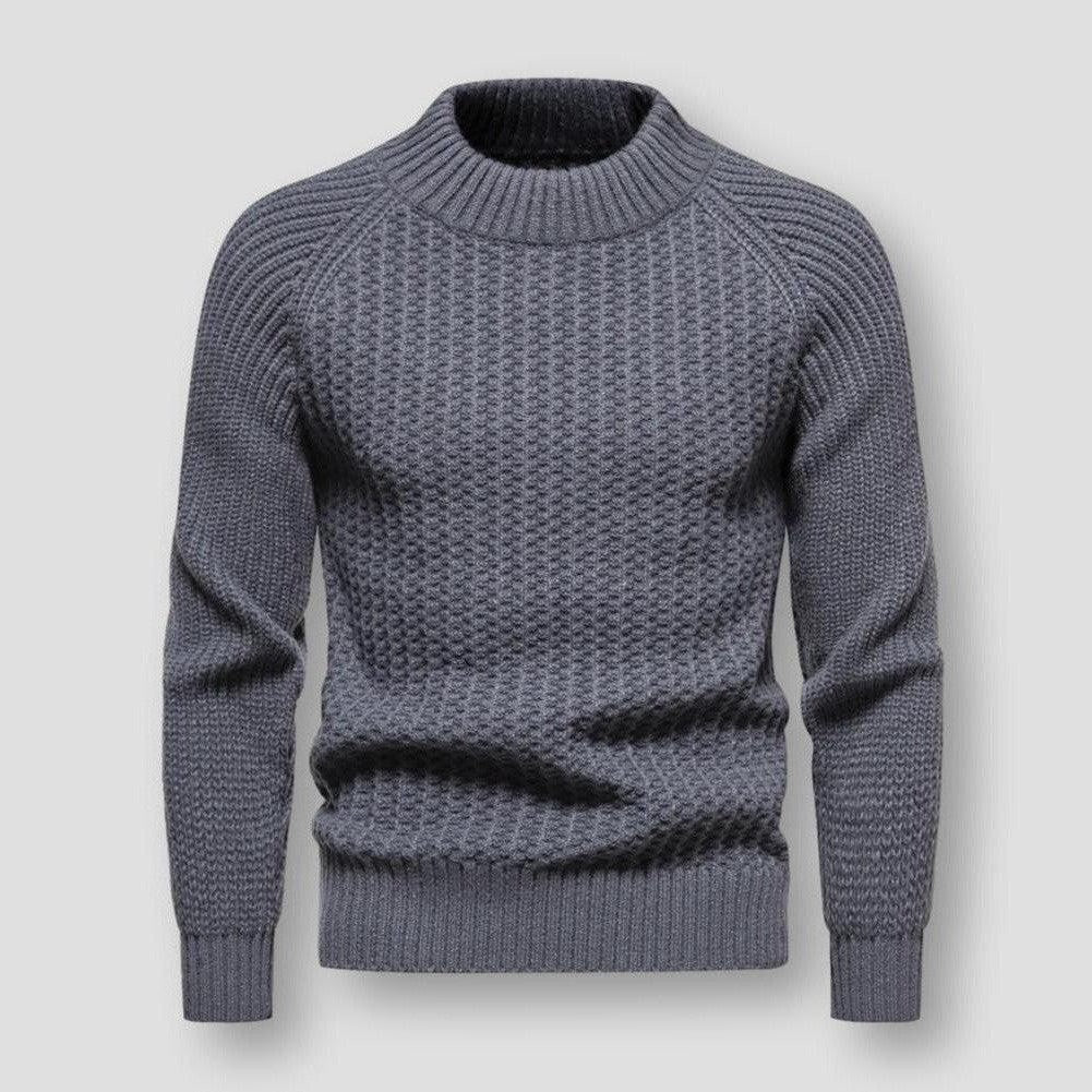 Esclusivo maglione da uomo in maglia waffle per uno stile eccezionale