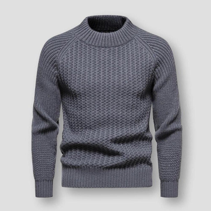 Esclusivo maglione da uomo in maglia waffle per uno stile eccezionale