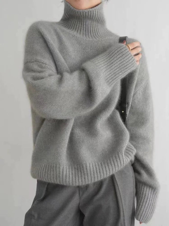 Assunta™ – Confortevole maglione dolcevita a maglia morbida
