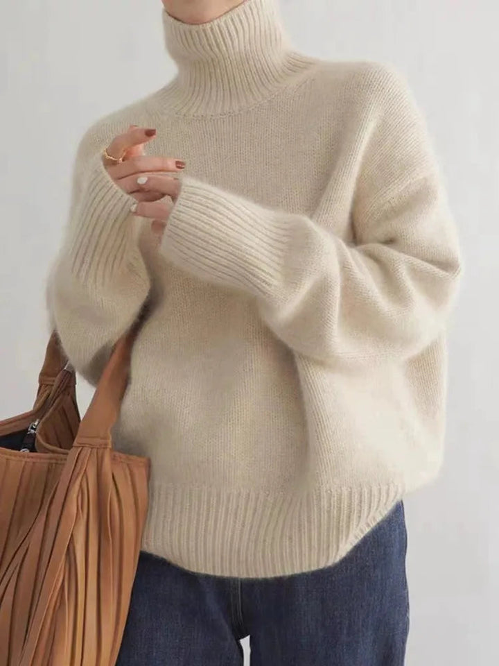 Assunta™ – Confortevole maglione dolcevita a maglia morbida
