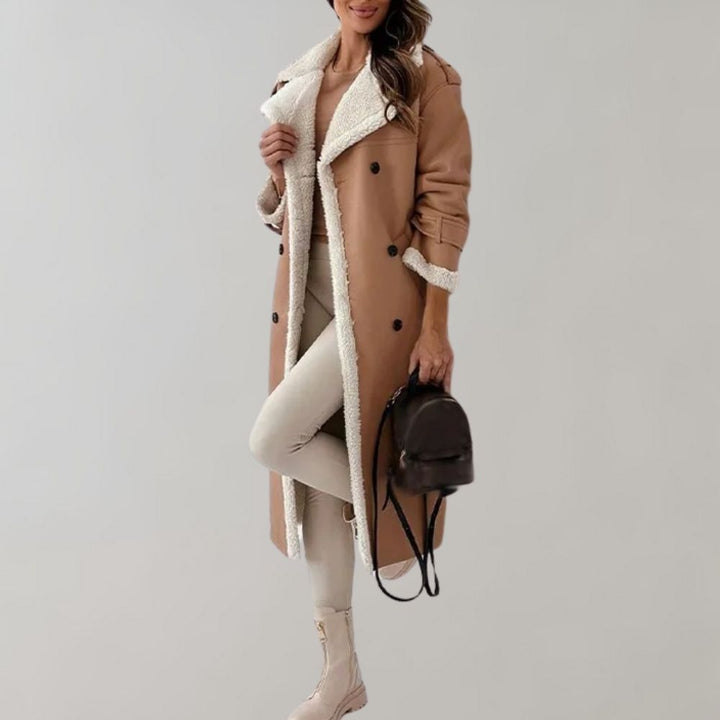 Elegante cappotto invernale lungo da donna di Cornelis