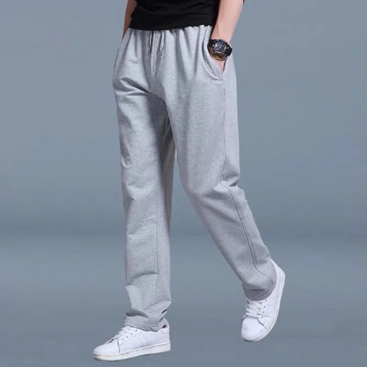 Comodi pantaloni da corsa da uomo in morbido cotone con elastico in vita per una perfetta vestibilità