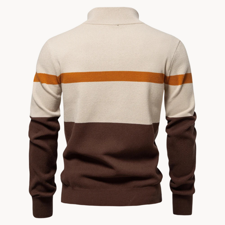 Confortevole maglione da uomo in cotone dallo stile classico da indossare tutti i giorni