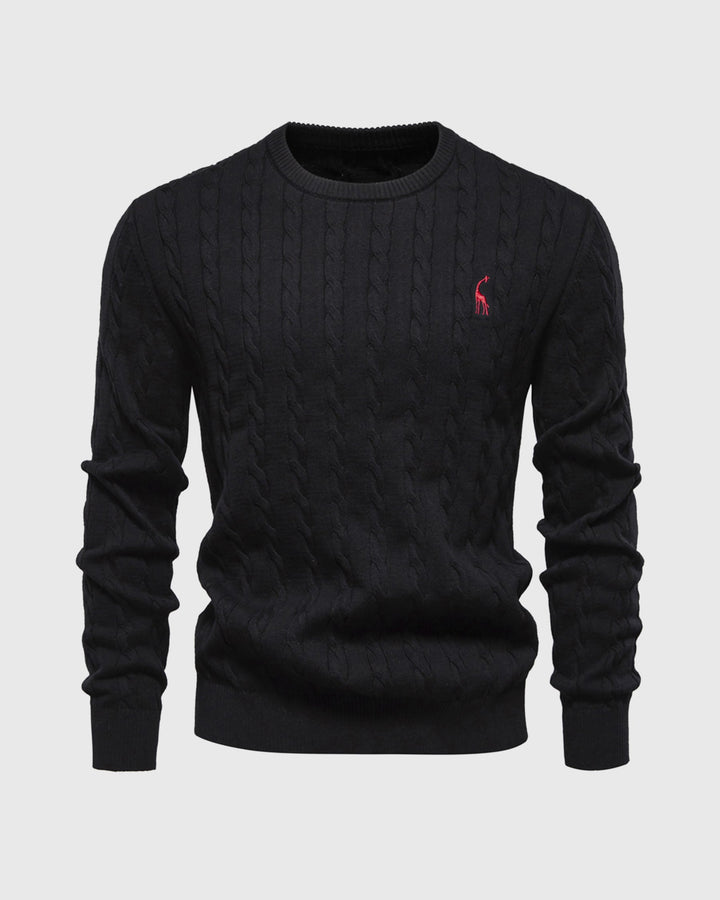 Elegante maglione da uomo in maglia di cotone - eleganza e comfort senza tempo